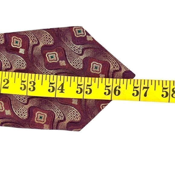 Polo Ralph Lauren For  Neiman Marcus Men's Silk Neck Tie Purple Abstract USA - Picture 8 of 8